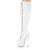 Pleaser - JUBILANT3012 Bottes cuissardes à plateforme - Blanc Product image